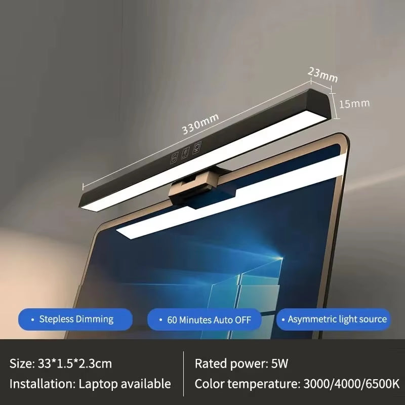Lumiark Studio BeamBar | LED Desk Lamp Monitor Light Bar | PC Computer Dimmable Screen Light | 13in/33Cm 19.6in/50Cm | Office, Study, Reading, Gaming Hanging Table Lamp | USB Powered