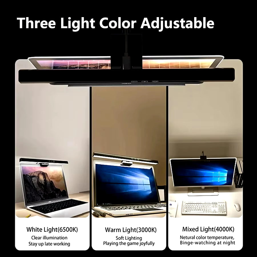 Lumiark Studio BeamBar | LED Desk Lamp Monitor Light Bar | PC Computer Dimmable Screen Light | 13in/33Cm 19.6in/50Cm | Office, Study, Reading, Gaming Hanging Table Lamp | USB Powered