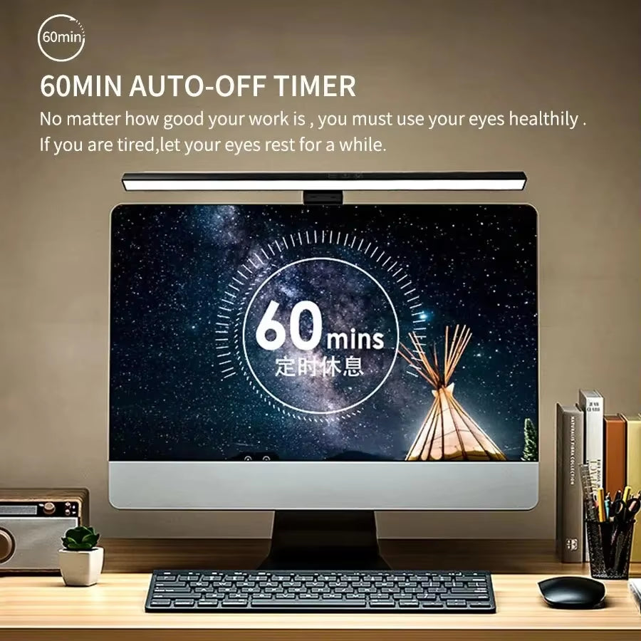 Lumiark Studio BeamBar | LED Desk Lamp Monitor Light Bar | PC Computer Dimmable Screen Light | 13in/33Cm 19.6in/50Cm | Office, Study, Reading, Gaming Hanging Table Lamp | USB Powered