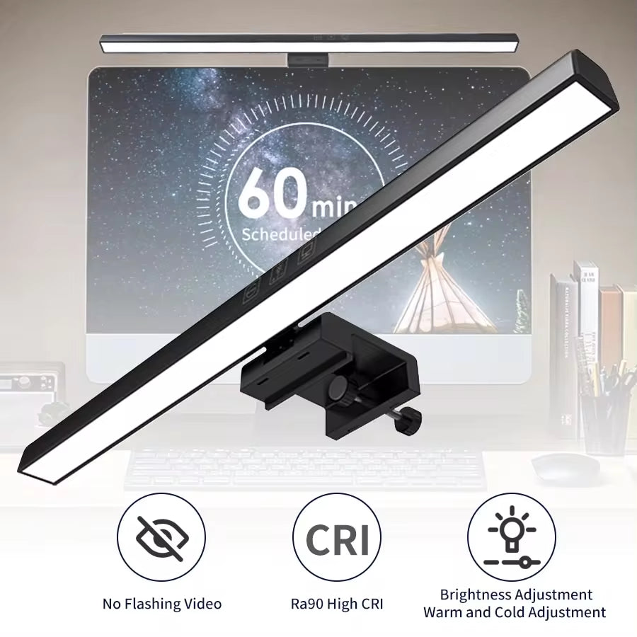 Lumiark Studio BeamBar | LED Desk Lamp Monitor Light Bar | PC Computer Dimmable Screen Light | 13in/33Cm 19.6in/50Cm | Office, Study, Reading, Gaming Hanging Table Lamp | USB Powered