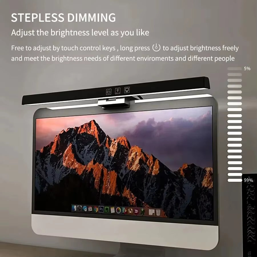Lumiark Studio BeamBar | LED Desk Lamp Monitor Light Bar | PC Computer Dimmable Screen Light | 13in/33Cm 19.6in/50Cm | Office, Study, Reading, Gaming Hanging Table Lamp | USB Powered